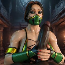 1girls 3d ass big_ass big_breasts breasts bust busty censored chest curvaceous curvy dark-skinned_male dark_skin edenian female female_focus female_ninja hourglass_figure huge_breasts interracial jade_(mk11) jade_(mk9) jade_(mortal_kombat) kunoichi large_breasts midway mortal_kombat mortal_kombat_(2011) mortal_kombat_11 mosaic_censoring netherrealm_studios ninja nordfantasy partial_male skimpy skimpy_clothes voluptuous