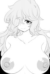 1girls artist_request big_breasts black_and_white breasts completely_naked completely_nude completely_nude_female huge_breasts human human_only long_hair looking_at_viewer magia_record:_mahou_shoujo_madoka_magica_gaiden magical_girl mahou_shoujo_madoka_magica mahou_shoujo_oriko_magica mikuni_oriko monochrome naked naked_female nipples nude nude_female oriko_mikuni puella_magi_madoka_magica solo solo_female solo_focus very_long_hair voluptuous voluptuous_female