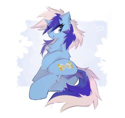 anus ass blue_body blue_eyes blue_fur blue_hair blue_mane blue_tail cheek_tuft chest_tuft cutie_mark dock ear_tuft equid equine eyelashes facial_tuft female feral fluffy friendship_is_magic fur genitals hair hasbro hi_res horn kejifox leg_tuft mammal mane minuette_(mlp) mirtash multicolored_hair multicolored_mane my_little_pony pussy smile solo tail tuft two_tone_hair two_tone_mane two_tone_tail unicorn white_hair white_mane white_tail