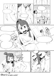 akko_kagari amanda_o'neill arikindows10 comic completely_nude little_witch_academia lotte_yansson nipples pussy