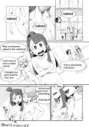 akko_kagari amanda_o'neill arikindows10 comic completely_nude little_witch_academia lotte_yansson nipples pussy