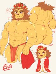 animal_crossing ass elvis_(animal_crossing) lion muscular_male