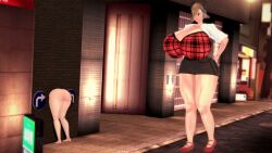 3d female free_use gigantic_breasts glory_hole glory_hole_station grenadekisses koikatsu public sophia_(punky) through_wall