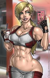 1girls ass athletic athletic_female big_ass big_breasts blonde_hair blue_eyes breasts busty cassie_cage cerberuslives chest cleavage curvaceous curvy curvy_figure digital_media_(artwork) eyebrows eyelashes eyes female female_focus female_only fit fit_female fully_clothed hair hips hourglass_figure huge_breasts human large_breasts legs light-skinned_female light_skin lips lower_body mortal_kombat mortal_kombat_11 mortal_kombat_x muscular_female netherrealm_studios solo thick thick_hips thick_legs thick_thighs thighs top_heavy top_heavy_breasts upper_body voluptuous voluptuous_female waist wide_hips wilko