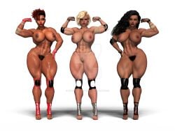 3d 3d_(artwork) 3girls ass athletic athletic_female big_ass big_breasts big_butt bottom_heavy breasts bubble_ass bubble_butt bust busty chest cleavage curvaceous curvy curvy_figure dark-skinned_female dark_skin divergentartgb eyebrows eyelashes eyes female female_focus fit fit_female hair hips hourglass_figure huge_ass huge_breasts large_ass large_breasts legs light-skinned_female light_skin lips mature mature_female slim slim_waist thick thick_hips thick_legs thick_thighs thighs top_heavy top_heavy_breasts upper_body voluptuous voluptuous_female waist wide_hips