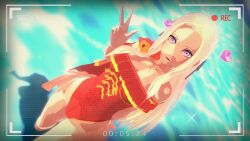 1girls 3d alternate_costume bare_thighs breasts camera_view cape edelgard_von_hresvelg edelgard_von_hresvelg_(summer) female female_only filming fire_emblem fire_emblem:_three_houses fire_emblem_heroes from_above gesture heart hyd long_hair looking_at_viewer looking_up medium_breasts necklace nintendo ocean official_alternate_costume one-piece_swimsuit open_mouth outdoors pink_eyes red_one-piece_swimsuit red_swimsuit smile solo swimsuit thighs v wet white_hair