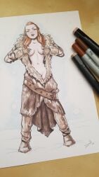 a_song_of_ice_and_fire breasts game_of_thrones sarah_con_hache undressing ygritte