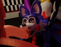 camine candy_(fnac) domestic_cat domestic_dog doug_(tnar) feline five_nights_at_candy's five_nights_at_freddy's fox foxy_(fnaf) furry gay knot non-human penis those_nights_at_rachel's