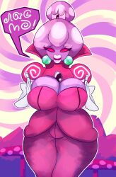 1girls 2019 absurd_res alien anthro big_ass big_breasts breasts cleavage clothing doodle_will doodlewill dress female lips mario_(series) mario_and_luigi_(series) nintendo princess_shroob purple_body purple_skin red_eyes shroob solo white_lipstick wide_hips