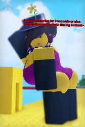 1girls 3d :3 ass big_ass big_breasts blurry_background breasts dialogue doomspire_brickbattle english_text heyits_aaron konekokitten leotard roblox roblox_avatar roblox_game rule_63 sargentakai source_request standing talking_to_viewer text threatening_viewer youtube youtuber