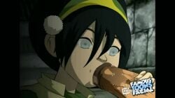 1boy 1girls 2d :>= animated avatar_the_last_airbender blind blowjob clothing deepthroat earth_kingdom edit erect_penis famous-toons-facial fellatio female gif horny_female human human_female human_penis humanoid male nickelodeon oral outside partial_male straight straight_hair sucking tagme toph_bei_fong young