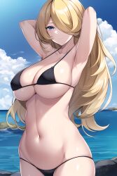 cynthia (pokemon) from nintendo by dumi