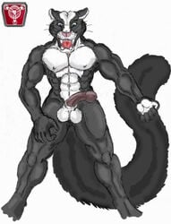 anthro feline fur furry male male_only noxx panther skunk solo theskunkcat