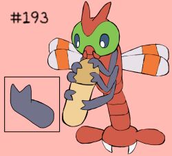 2_toes ambiguous_gender digital_media_(artwork) duo erection feet feral foot_fetish foot_play footjob generation_1_pokemon generation_2_pokemon genitals hashtag hi_res id_number male nintendo number penis pokemon pokemon_(species) secretsableye sex simple_background tail text toes wings yanma