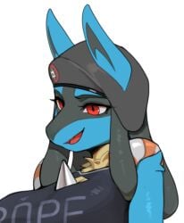 big_breasts breasts female janjin192 lucario lucaveira_(janjin192) pokemon pokemon_(species) tagme