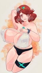 big_breasts breasts female huge_breasts leokingdom pyra thick_thighs wide_hips