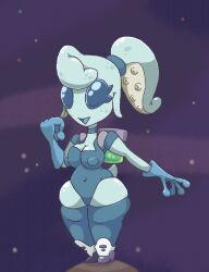 alien alien_girl chabble grey_alien original_character shortstack tentacle_hair