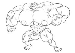 abs biceps big_muscles huge_muscles large_muscles machoke male male_only muscles muscular muscular_arms muscular_male pecs pokemon pokemon_(species) snaresart