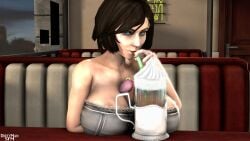 3d autopaizuri autopaizuri_under_clothes bioshock bioshock_infinite boob_window boobjob cleavage cock_ring dirtymansfm drinking_cum drinking_milk drinking_straw drinking_tea elizabeth_comstock exposed_nipples exposed_penis exposed_shoulders futa_only futanari gold_jewelry hard_cock hard_nipples huge_breasts ice_cream milkshake paizuri piercing sfm source_filmmaker straw titfuck titjob visible_nipples visible_penis_shape whipped_cream