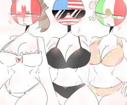 canada_(countryhumans) countryhumans countryhumans_girl kak0yt0_chel mexico_(countryhumans) united_states_of_america_(countryhumans)