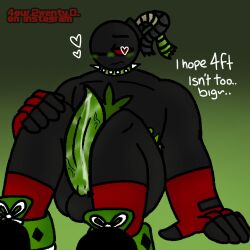 black_skin bombsona male_only non-human object_head small_head tagme tentacle_dick tentacle_penis toony