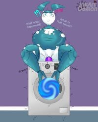 1girls ahe_gao dildo dildo_in_pussy female female_only huge_breasts huge_butt inkartistdemon jenny_wakeman masturbation penetration sex_toy sitting solo solo_female vaginal vibrator voluptuous voluptuous_female washing_machine xj-9