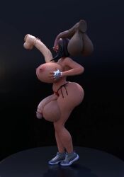 1futa 3d animated big_balls big_penis flatfoot fortnite futa_only futanari gigantic_testicles horsecock no_sound oversized_balls paizuri qzk_forte rotating_shot solo tagme video