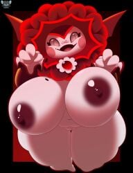 1girls absurd_res cute fangs female female_only happy highres huge_breasts huge_thighs no_humans plantie plants_vs_zombies plants_vs_zombies:_garden_warfare popcap_games simple_background sunflower sunflower_(pvz) tzokatli vampire vampire_sunflower_(pvz) zenminch