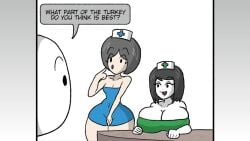 1boy 1girls ai_voice_acted animated big_ass big_breasts big_butt black_hair bob_cut doctorloops english_voice_acting female funny hospital male meme mona_(doctorloops) mp4 nurse nurse_cap nurse_hat nurse_uniform sound tagme veronica_(doctorloops) veronica_and_mona video voice_acted