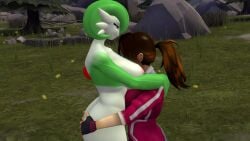 3d animated anthro anthro_female big_breasts breasts female_pred female_prey gardevoir groping groping_ass human human_female larger_female licking marshmallow_hell mp4 pokémon_(species) pokegirl pokemon pokemon_(species) pokemon_go pokemon_trainer pornman pre_vore smaller_female snuggling sound tagme video