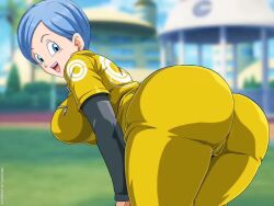 1boy 1girls anal animated anus ass asshole bent_over big_ass bikini blue_hair boner boobs bouncing_breasts breasts bubble_butt bulma_briefs bulma_briefs_(dragon_ball_super_superhero) butt cum cum_in_ass cum_inside dat_ass dragon_ball dragon_ball_super erection female jumpsuit longer_than_30_seconds milf nipples no_sound nude outdoors penetration penis pussy sano-br sex shaking_ass shaking_butt standing_sex tits video wdmov yellow_jumpsuit you