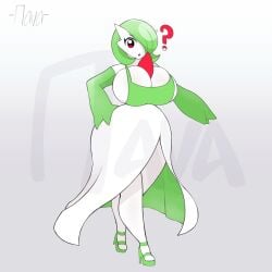 big_ass big_breasts boob_window clothed female female_only gardevoir huge_ass huge_breasts nintendo no_bra pokémon_(species) pokemon pokemon_(species) sideboob srnava