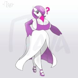 big_ass big_breasts boob_window clothed female female_only gardevoir huge_ass huge_breasts nintendo no_bra pokémon_(species) pokemon pokemon_(species) sideboob srnava