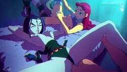 2boys 2girls animated big_breasts bouncing_breasts breasts cyborg_(dc) dc_comics female foursome holding_hands laddingerva large_breasts longer_than_30_seconds male medium_breasts nipples penetration pussy queencomplex rachel_roth raven_(dc) sex shorter_than_one_minute sound starfire teen_titans teenager vaginal_penetration video