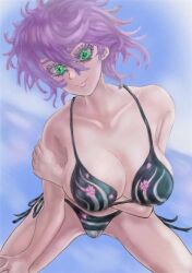 bikini delinquent green_eyes pink_hair senju_kawaragi tokyo_revengers tomboy