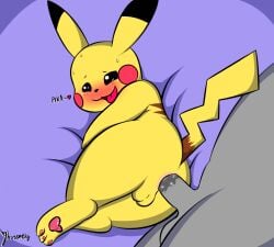 anal anal_sex anus ass blush bodily_fluids duo feral feral_focus fur gay generation_1_pokemon genitals human human_on_feral interspecies jhussethy male male/male mammal nintendo penetration pikachu pokemon pokemon_(species) pokephilia sex solo_focus yellow_body yellow_fur zoophilia