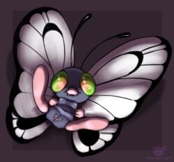 antennae_(anatomy) arthropod butterfly butterfree dpbleu featureless_feet feet female generation_1_pokemon genitals insects lepidopteran nintendo on_model pokemon pokemon_(species) shiny_butterfree shiny_pokemon what wings