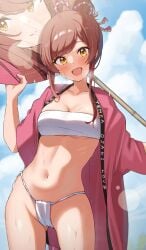 ass breasts fundoshi sarashi wanimaru