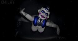 3d 3d_(artwork) 3d_model ass ass_up ballora ballora_(fnafsl) big_breasts blender blender_(software) blender_cycles blurry_background breasts crawling earrings female female_only five_nights_at_freddy's five_nights_at_freddy's:_sister_location fnaf hi_res looking_at_viewer nipples pov purple_eyes purple_lipstick reaching_out robot robot_girl scottgames sister_location white_body white_skin x3milky