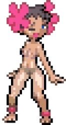 breasts edit elite_four happy nude nude_edit one_eye_closed phoebe_(pokemon) pixel_art pokemon pokemon_rse transparent_background winking