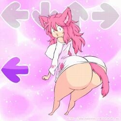 1girls :3 animated ass ass_expansion barefoot big_breasts breast_expansion breasts cat_ears cat_girl cat_tail curvy curvy_female friday_night_funkin gigantic_breasts hataraki_ari huge_ass huge_breasts milkcat_(hataraki_ari) nipples no_panties original pink_fur pink_hair tail thick_thighs