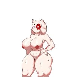 2d 2d_(artwork) 2d_artwork big_breasts blood broken_horn color huge_breasts lewd_potato looking_at_viewer naked nipples pussy scratches tagme thick_thighs toriel uncensored uncensored_breasts uncensored_vagina undertale undertale_(series) wide_hips