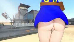 ass big_ass cute dress game game_screenshot jumping legs mage magical_girl pov pussy rear_view sandbox ultimate_mage wizard youtube youtuber