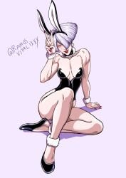 1girls a.k.i. asian bare_arms bare_legs bare_shoulders bare_thighs breasts bunny_costume bunny_ear bunny_ears bunny_girl bunnysuit capcom colored female female_focus female_only flats human large_breasts legs legs_held_open legs_spread legs_up lips lipstick mole_under_eye muscle muscular muscular_arms muscular_female muscular_shoulders nail_polish rabbit_ears ramosvitalixxx red_lipstick short_hair small_breasts street_fighter street_fighter_6 video_games white_hair white_skin