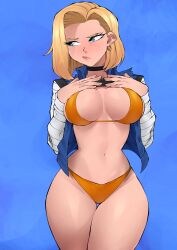 android 18 from dragon ball by flytrapxx