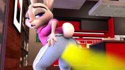 1girls 3d animated ass big_ass fart fart_cloud female female_only furry judy_hopps looking_at_viewer looking_back mp4 solo solo_female sound tagme video zootopia