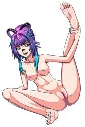 artemis-polara artemispolara barefoot belly_button blue_toenails breasts feet hip_dips melody_(projektmelody) multicolored_hair nail_polish nipples nude nude_female png ponytail projektmelody pussy soles transparent_background transparent_png vagina virtual_youtuber vshojo vtuber