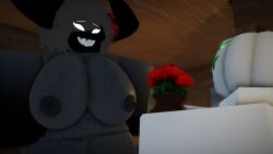 1boy 1girls 3d backrooms big_breasts breasts demon durianrr34 naked nipples pumpkin pussy roblox robloxian tagme