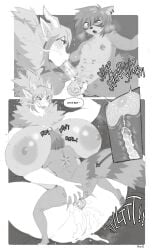 3_panel_comic anthro anthro_on_anthro anthro_penetrated anthro_penetrating anthro_penetrating_anthro ass azura_(aimpunch) balls bedroom_eyes big_breasts bodily_fluids breasts butt_grab caressing_balls cross-eyed cum cum_in_pussy cum_inside cumshot curved_horn dialogue dragon duo ear_piercing ear_ring eastern_dragon ejaculation english_text erection fellatio female female_penetrated from_front_position genital_fluids genitals greyscale half-closed_eyes hand_on_butt hi_res horn huge_breasts humanoid_genitalia humanoid_penis impregnation kimiko_sugiyama kiss_mark kiss_mark_on_balls kiss_mark_on_belly kiss_mark_on_butt kiss_mark_on_chest larger_female looking_at_viewer looking_pleasured lying male male/female male_penetrating male_penetrating_female mammal markings missionary_position monochrome narrowed_eyes neck_tuft nude on_back open_mouth oral oral_penetration orgasm pawpads paws penetration penile penis piercing procyonid raccoon ring_(marking) ring_piercing ringtail roly seductive sex size_difference small_penis_adoration smile smirk smug smug_face sound_effects speech_bubble tail tail_markings text thick_thighs tuft vaginal_penetration wide_hips