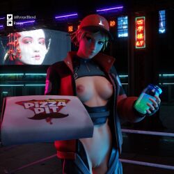 blonde_hair breasts female fortnite nude piper_pace_(fortnite) pizza_box pizza_girl pussy ryyprblend short_hair